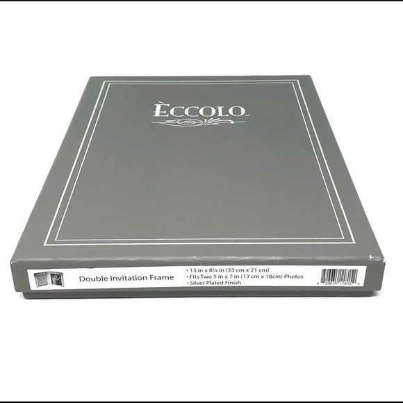 Eccolo Double Invitation Frame Wedding Silverplate - Picture 7 of 7